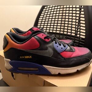 Rare Nike Air Max 90 SD Gradient Black Persian Violet Men's Sneakers, Size 9.5